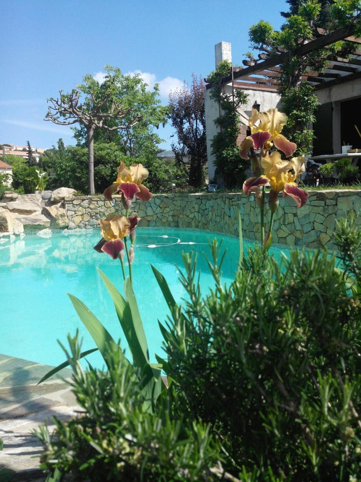 140 M2 Piscine Jardin 5 Personnes Et Un Bebe